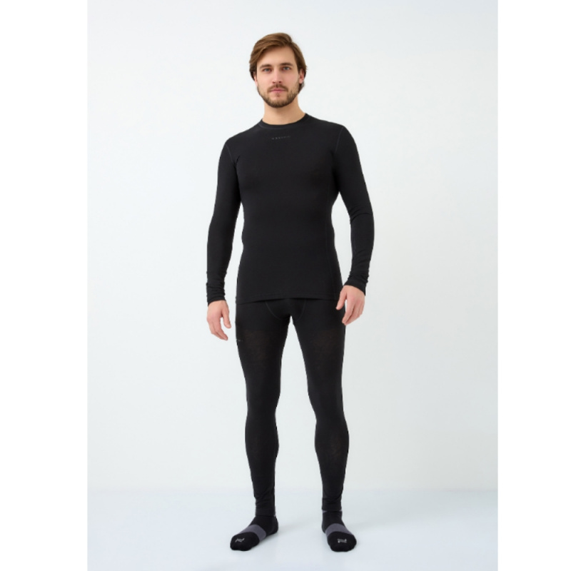 Комплект термобелья мужской Nordski Wool NSM377100 черный