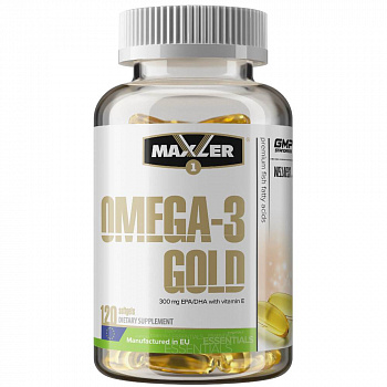 Омега-3 Gold MAXLER, 120 капсул