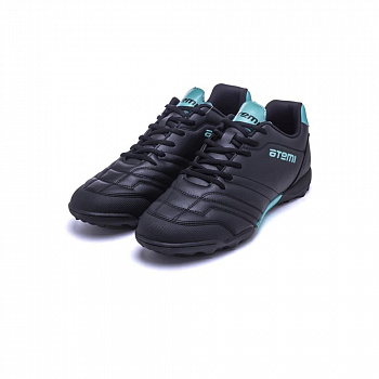 Бутсы сороконожки Atemi Turf Kids SBA-004 черный/ бирюзовый