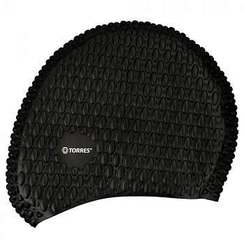 Шапочка для плавания Torres Bobbles SW-12204BK черный