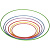 Обруч алюминиевый 750 мм, 300 г окрашенный