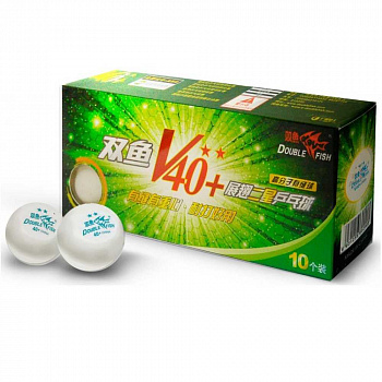 Мячи для настольного тенниса DOUBLE FISH VOLANT V211F, 2 звезды, 10 шт