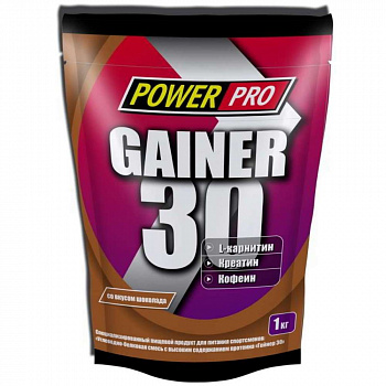 Гейнер POWER PRO GEINER 30, 1000 г, 25 порций