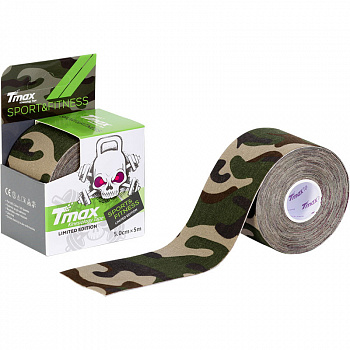 Кинезио тэйп TMAX PATTERN GREEN 100657, 5 см х 5 м