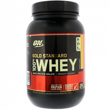 Протеин сывороточный OPTIMUM NATURAL WHEY PROTEIN 100% GOLD, 912 г