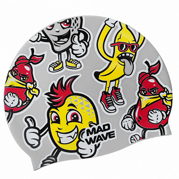 Шапочка для плавания детская Mad Wave Fun