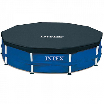 Тент на бассейн Intex Metal Frame 28032 d=457см