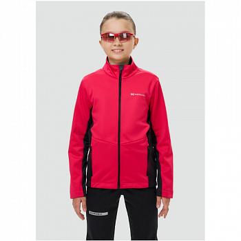 Ветровка беговая для девочек Nordski Jr. Advance Pink/Black NSJ651938 розовый