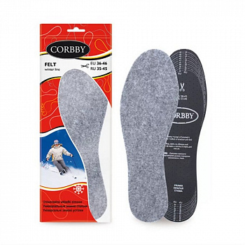 Стельки Corbby зимние из войлока Felt безразмерные