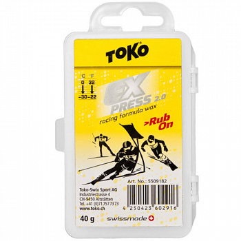 Экспресс смазка TOKO EXPRESS RACING RUB ON 0°C/-30°C, 40 г