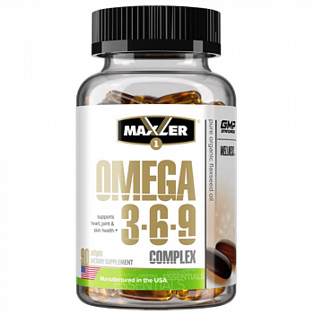 Омега жиры MAXLER OMEGA 3-6-9 COMPLEX, 90 капсул