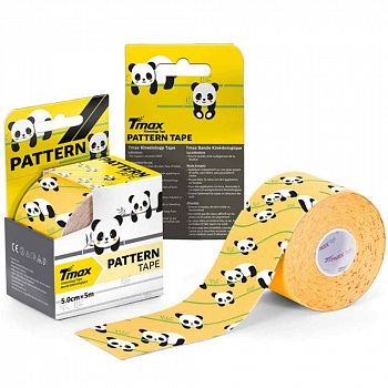 Кинезио тэйп TMAX PATTERN PANDA, 5 м х 5 см