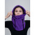 Балаклава-капюшон горнолыжная Goodhoody фиолетовая
