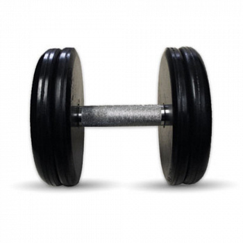 Гантель MB BARBELL Классик неразборная с вращающейся ручкой, 30 кг