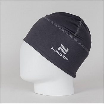 Шапка беговая Nordski Warm Graphite L NSV228201 серый