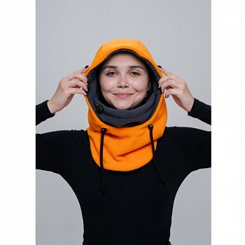 Балаклава-капюшон горнолыжная Goodhoody оранжево-серая