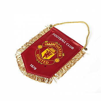Вымпел малый Manchester United, ATRIBUTIKA&CLUB красный