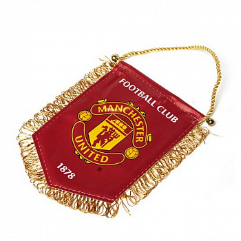 Вымпел средний Manchester United, ATRIBUTIKA&CLUB красный