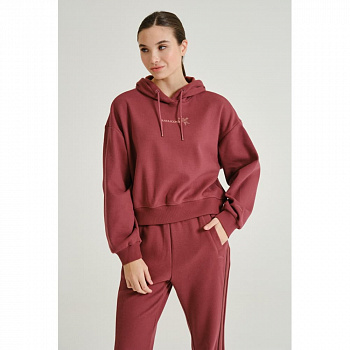 Худи женское Anta Iconic 862448738N-2 бордовый